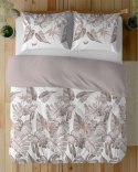 Pościel z mikrosatyny 160x200 biała beżowa cappuccino liście 5473 A Micro 57 Pościel z mikrosatyny 160x200 biała beżowa cappuccino liście 5473 A Micro 57