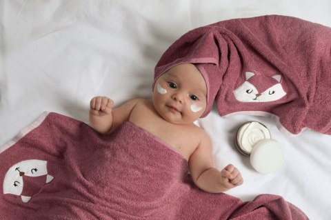 Ręcznik dziecięcy 50x90 Baby 70 różowy lisek 450 g/m2 Eurofirany Ręcznik dziecięcy 50x90 Baby 70 różowy lisek 450 g/m2 Eurofirany