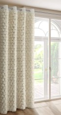 Zasłona 140x250 Roses 1 kremowa z aplikacją w kształcie róż gotowa na przelotkach Eurofirany Zasłona 140x250 Roses 1 kremowa z aplikacją w kształcie róż gotowa na przelotkach Eurofirany