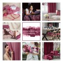 Zasłona gotowa na przelotkach 140x250 różowa ciemna welurowa Rosa Zasłona gotowa na przelotkach 140x250 różowa ciemna welurowa Rosa