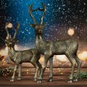 Figurka świąteczna Jeleń 17x7x39 stalowa Eurofirany
