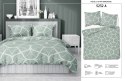 Pościel satynowa 220x200 5232 A seledynowa ciemna kremowa geometria Home Satin 59 Pościel satynowa 220x200 5232 A seledynowa ciemna kremowa geometria Home Satin 59
