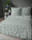 Pościel satynowa 220x200 5232 A seledynowa ciemna kremowa geometria Home Satin 59 Pościel satynowa 220x200 5232 A seledynowa ciemna kremowa geometria Home Satin 59