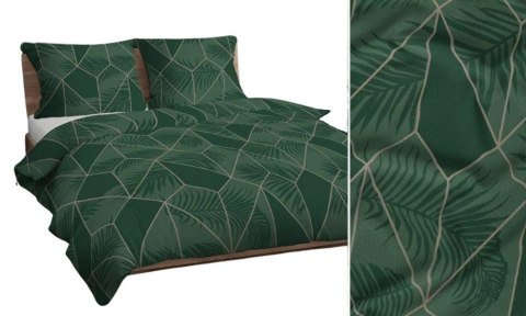 Poszewka bawełniana 40x40 zielona butelkowa geometria paproć 4832 A bawełna Max Poszewka bawełniana 40x40 zielona butelkowa geometria paproć 4832 A bawełna Max
