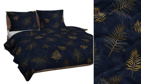 Poszewka bawełniana 70x80 granatowa złota ciemna paprocie 4736 C bawełna Max Poszewka bawełniana 70x80 granatowa złota ciemna paprocie 4736 C bawełna Max