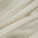 Koc narzuta 150x200 Bukla 2 kremowy baranek z mikrofibry Eurofirany
