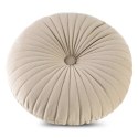Poduszka dekoracyjna 40 cm Velvet 68 beżowa welurowa okrągła Eurofirany Poduszka dekoracyjna 40 cm Velvet 68 beżowa welurowa okrągła Eurofirany