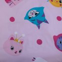 Pościel bawełniana 100x135 Koci domek Gabi różowa poszewka 40x60 Gabby`s Dollhouse JF24 Pościel bawełniana 100x135 Koci domek Gabi różowa poszewka 40x60 Gabby`s Dollhouse JF24