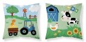 Poszewka bawełniana 40x40 Farma zielona niebieska PSBA 39 A Mayamoo 26 Poszewka bawełniana 40x40 Farma zielona niebieska PSBA 39 A Mayamoo 26