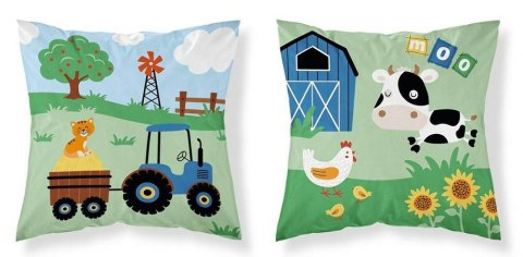 Poszewka bawełniana 40x40 Farma zielona niebieska PSBA 39 A Mayamoo 26 Poszewka bawełniana 40x40 Farma zielona niebieska PSBA 39 A Mayamoo 26