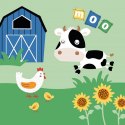 Poszewka bawełniana 40x40 Farma zielona niebieska PSBA 39 A Mayamoo 26 Poszewka bawełniana 40x40 Farma zielona niebieska PSBA 39 A Mayamoo 26