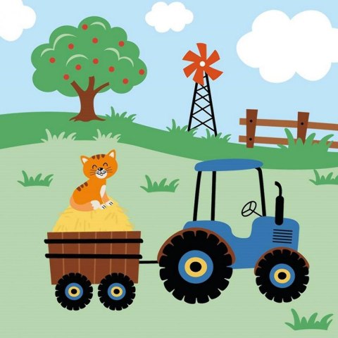 Poszewka bawełniana 40x40 Farma zielona niebieska PSBA 39 A Mayamoo 26 Poszewka bawełniana 40x40 Farma zielona niebieska PSBA 39 A Mayamoo 26