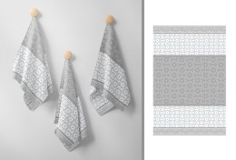 Ścierka kuchenna 40x60 Carino szara 002 żakardowa bawełniana