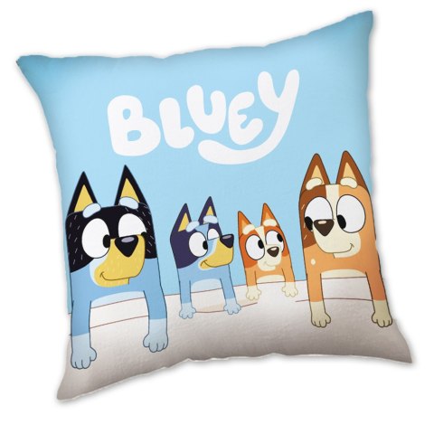 Poduszka dekoracyjna 40x40 Bluey pieski niebieska JF24 Poduszka dekoracyjna 40x40 Bluey pieski niebieska JF24