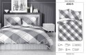Pościel bawełniana 220x200 szara krata 4660 B Bawełna 37 Pościel bawełniana 220x200 szara krata 4660 B Bawełna 37