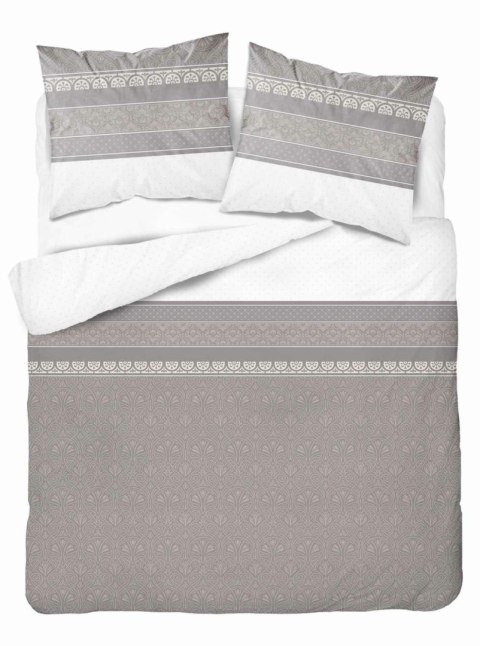 Pościel satynowa 140x200 beżowa ornamenty 4823 B z jedną poszewką Home Satin 11 Pościel satynowa 140x200 beżowa ornamenty 4823 B z jedną poszewką Home Satin 11