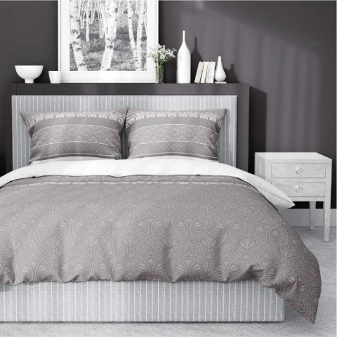 Pościel satynowa 140x200 beżowa ornamenty 4823 B z jedną poszewką Home Satin 11 Pościel satynowa 140x200 beżowa ornamenty 4823 B z jedną poszewką Home Satin 11