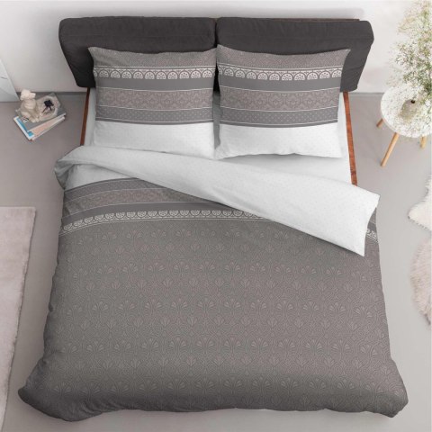 Pościel satynowa 140x200 beżowa ornamenty 4823 B z jedną poszewką Home Satin 11 Pościel satynowa 140x200 beżowa ornamenty 4823 B z jedną poszewką Home Satin 11