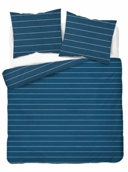 Pościel satynowa 160x200 turkusowa pasy 4918 A Home Satin 11