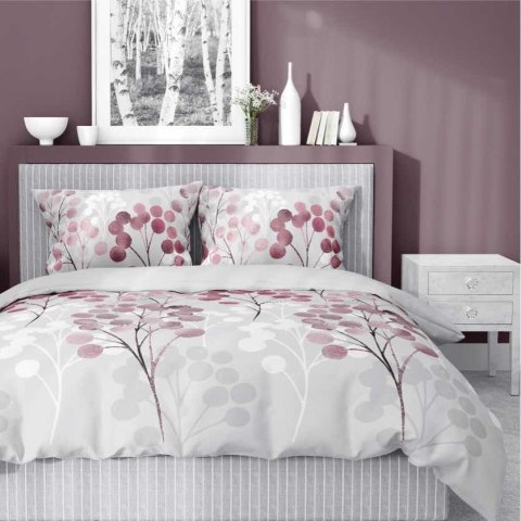 Pościel satynowa 220x200 szara bordowa kwiaty 5223 B Home Satin 11 Pościel satynowa 220x200 szara bordowa kwiaty 5223 B Home Satin 11