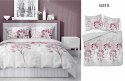 Pościel satynowa 220x200 szara bordowa kwiaty 5223 B Home Satin 11