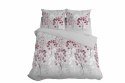 Pościel satynowa 220x200 szara bordowa kwiaty 5223 B Home Satin 11