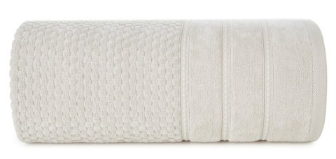 Ręcznik Adore 70x140 beżowy o strukturze krateczki 500 g/m2 Eurofirany Ręcznik Adore 70x140 beżowy o strukturze krateczki 500 g/m2 Eurofirany
