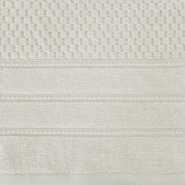 Ręcznik Adore 70x140 beżowy o strukturze krateczki 500 g/m2 Eurofirany