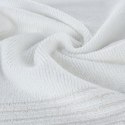 Ręcznik Lari 1 70x140 biały z ozdobną bordiurą przetykaną błyszczącą nicią 500 g/m2 Eurofirany Ręcznik Lari 1 70x140 biały z ozdobną bordiurą przetykaną błyszczącą nicią 500 g/m2 Eurofirany