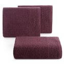 Ręcznik Lari 8 50x90 burgundowy z ozdobną bordiurą przetykaną błyszczącą nicią 500 g/m2 Eurofirany Ręcznik Lari 8 50x90 burgundowy z ozdobną bordiurą przetykaną błyszczącą nicią 500 g/m2 Eurofirany