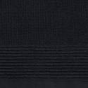 Ręcznik Lari 9 70x140 czarny z ozdobną bordiurą przetykaną błyszczącą nicią 500 g/m2 Eurofirany