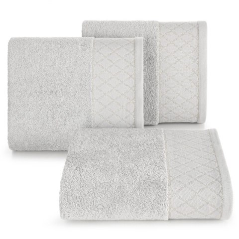 Ręcznik Layla 4 30x50 srebrny 500 g/m2 frotte bawełniany Eurofirany Ręcznik Layla 4 30x50 srebrny 500 g/m2 frotte bawełniany Eurofirany