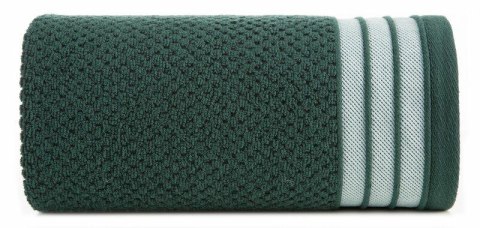 Ręcznik Madlen 7 70x140 zielony ciemny zdobiony kolorową frotte 500 g/m2 Eurofirany Ręcznik Madlen 7 70x140 zielony ciemny zdobiony kolorową frotte 500 g/m2 Eurofirany