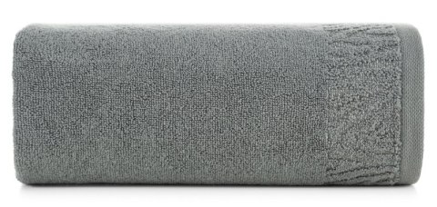 Ręcznik Margo 3 50x90 szary z ozdobną bordiurą przetykaną błyszczącą nicią 500 g/m2 Eurofirany Ręcznik Margo 3 50x90 szary z ozdobną bordiurą przetykaną błyszczącą nicią 500 g/m2 Eurofirany