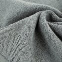 Ręcznik Margo 3 70x140 szary z ozdobną bordiurą przetykaną błyszczącą nicią 500 g/m2 Eurofirany