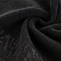 Ręcznik Margo 9 50x90 czarny z ozdobną bordiurą przetykaną błyszczącą nicią 500 g/m2 Eurofirany Ręcznik Margo 9 50x90 czarny z ozdobną bordiurą przetykaną błyszczącą nicią 500 g/m2 Eurofirany
