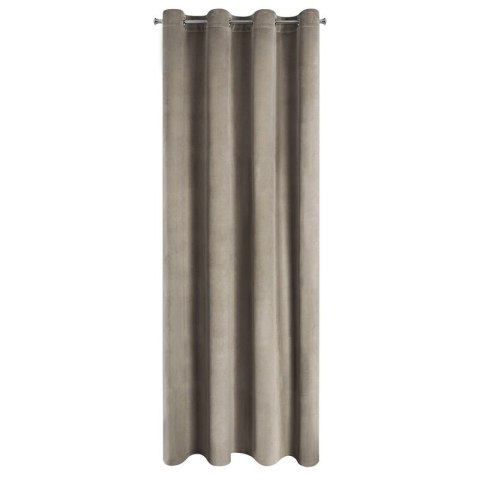 Zasłona 140x250 Rosa brązowa welurowa gotowa na przelotkach D91 Zasłona 140x250 Rosa brązowa welurowa gotowa na przelotkach D91