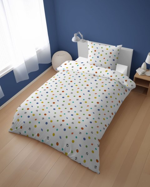 Pościel bawełniana 140x200 Sportowy Sen drobne wzory 5442 A z jedną poszewką 70x80 XOXO DREAM Pościel bawełniana 140x200 Sportowy Sen drobne wzory 5442 A z jedną poszewką 70x80 XOXO DREAM