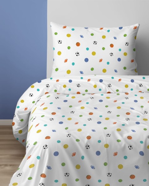 Pościel bawełniana 140x200 Sportowy Sen drobne wzory 5442 A z jedną poszewką 70x80 XOXO DREAM Pościel bawełniana 140x200 Sportowy Sen drobne wzory 5442 A z jedną poszewką 70x80 XOXO DREAM