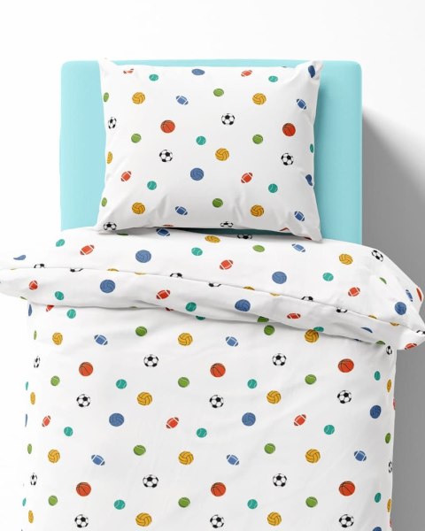 Pościel bawełniana 140x200 Sportowy Sen drobne wzory 5442 A z jedną poszewką 70x80 XOXO DREAM Pościel bawełniana 140x200 Sportowy Sen drobne wzory 5442 A z jedną poszewką 70x80 XOXO DREAM