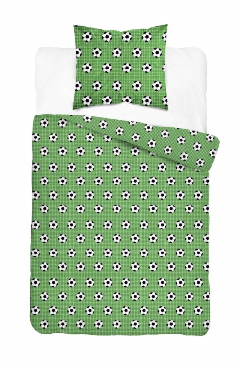 Pościel bawełniana 160x200 Piłka zielona 5452 A z jedną poszewką 70x80 XOXO DREAM Pościel bawełniana 160x200 Piłka zielona 5452 A z jedną poszewką 70x80 XOXO DREAM