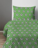 Pościel bawełniana 160x200 Piłka zielona 5452 A z jedną poszewką 70x80 XOXO DREAM Pościel bawełniana 160x200 Piłka zielona 5452 A z jedną poszewką 70x80 XOXO DREAM