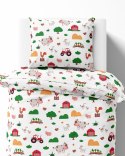 Pościel bawełniana 160x200 Wesoła Farma Mała 5439 A z jedną poszewką 70x80 XOXO DREAM Pościel bawełniana 160x200 Wesoła Farma Mała 5439 A z jedną poszewką 70x80 XOXO DREAM