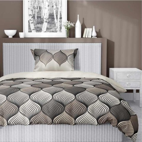 Pościel satynowa 140x200 Orientalna mozaika beżowa 5226 B Home Satin 41 Pościel satynowa 140x200 Orientalna mozaika beżowa 5226 B Home Satin 41