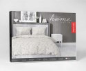 Pościel satynowa 140x200 beżowa szara jasna liście drobne 5217 B Home Satin 41 Pościel satynowa 140x200 beżowa szara jasna liście drobne 5217 B Home Satin 41