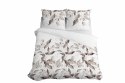 Pościel satynowa 160x200 Beżowa brązowa liście 5326 B Home Satin 41 Pościel satynowa 160x200 Beżowa brązowa liście 5326 B Home Satin 41