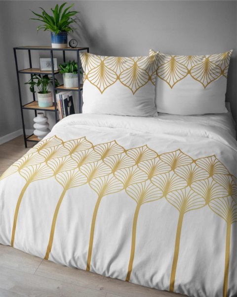 Pościel satynowa 160x200 Złota geometria na białym tłe 5225 B Home Satin 41 Pościel satynowa 160x200 Złota geometria na białym tłe 5225 B Home Satin 41