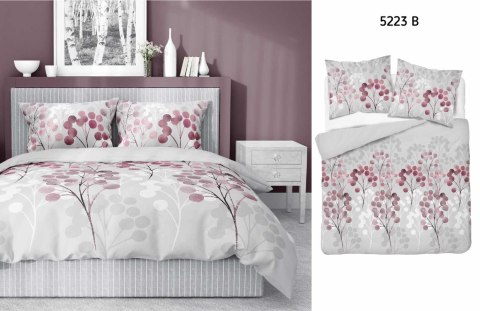 Pościel satynowa 160x200 gałązki w odcieniach różu 5223 B Home Satin 41 Pościel satynowa 160x200 gałązki w odcieniach różu 5223 B Home Satin 41