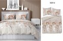 Pościel satynowa 160x200 gałązki z okrągłymi liśćmi beż 5223 A Home Satin 41 Pościel satynowa 160x200 gałązki z okrągłymi liśćmi beż 5223 A Home Satin 41