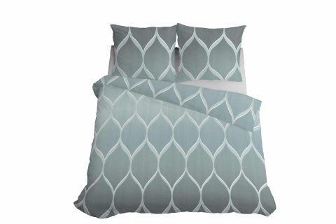 Pościel satynowa 160x200 miętowa geometryczna 5221 A Home Satin 41 Pościel satynowa 160x200 miętowa geometryczna 5221 A Home Satin 41